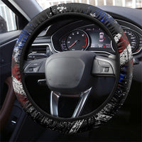 America New York Statue Of Liberty Steering Wheel Cover Dark Grunge American Flag Graffiti Street Art