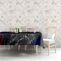 Personalized America New York Statue Of Liberty Tablecloth Dark Grunge American Flag Graffiti Street Art
