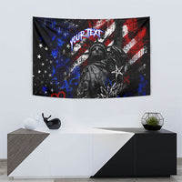 Personalized America New York Statue Of Liberty Tapestry Dark Grunge American Flag Graffiti Street Art