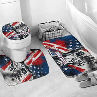 Personalized New York Statue Of Liberty Bathroom Set Grunge Street Art NYC Skyline American Pride