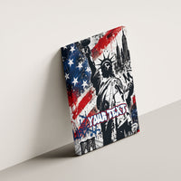 Personalized New York Statue Of Liberty Canvas Wall Art Grunge Street Art NYC Skyline American Pride