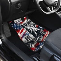 Personalized New York Statue Of Liberty Car Mats Grunge Street Art NYC Skyline American Pride