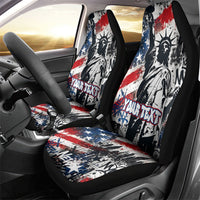 Personalized New York Statue Of Liberty Car Seat Cover Grunge Street Art NYC Skyline American Pride
