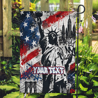 Personalized New York Statue Of Liberty Garden Flag Grunge Street Art NYC Skyline American Pride