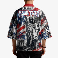 Personalized New York Statue Of Liberty Kimono Grunge Street Art NYC Skyline American Pride