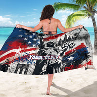 Personalized New York Statue Of Liberty Sarong Grunge Street Art NYC Skyline American Pride