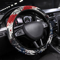 New York Statue Of Liberty Steering Wheel Cover Grunge Street Art NYC Skyline American Pride