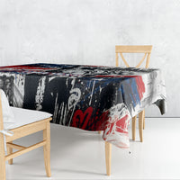 Personalized New York Statue Of Liberty Tablecloth Grunge Street Art NYC Skyline American Pride