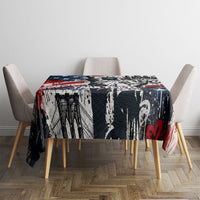 Personalized New York Statue Of Liberty Tablecloth Grunge Street Art NYC Skyline American Pride