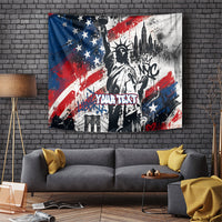 Personalized New York Statue Of Liberty Tapestry Grunge Street Art NYC Skyline American Pride
