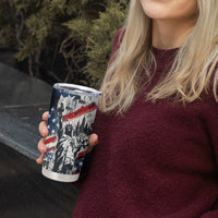 Personalized New York Statue Of Liberty Tumbler Cup Grunge Street Art NYC Skyline American Pride