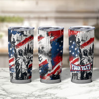 Personalized New York Statue Of Liberty Tumbler Cup Grunge Street Art NYC Skyline American Pride