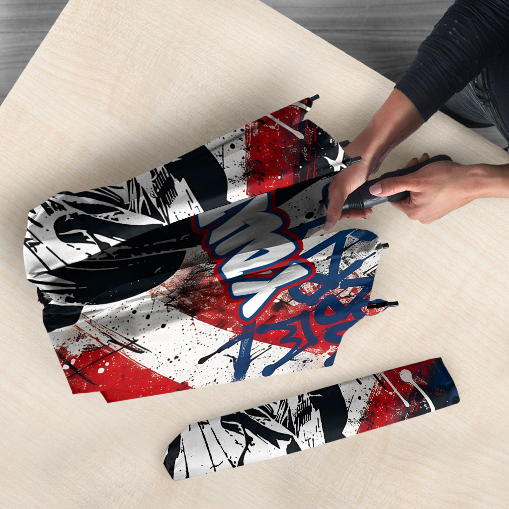 Personalized New York Statue Of Liberty Umbrella Grunge Street Art NYC Skyline American Pride