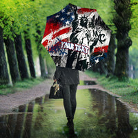 Personalized New York Statue Of Liberty Umbrella Grunge Street Art NYC Skyline American Pride