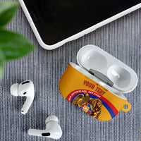 Personalized Armenia Coat Of Arms AirPods Case Armenian Flag Map And Patriotic Eagle Lion