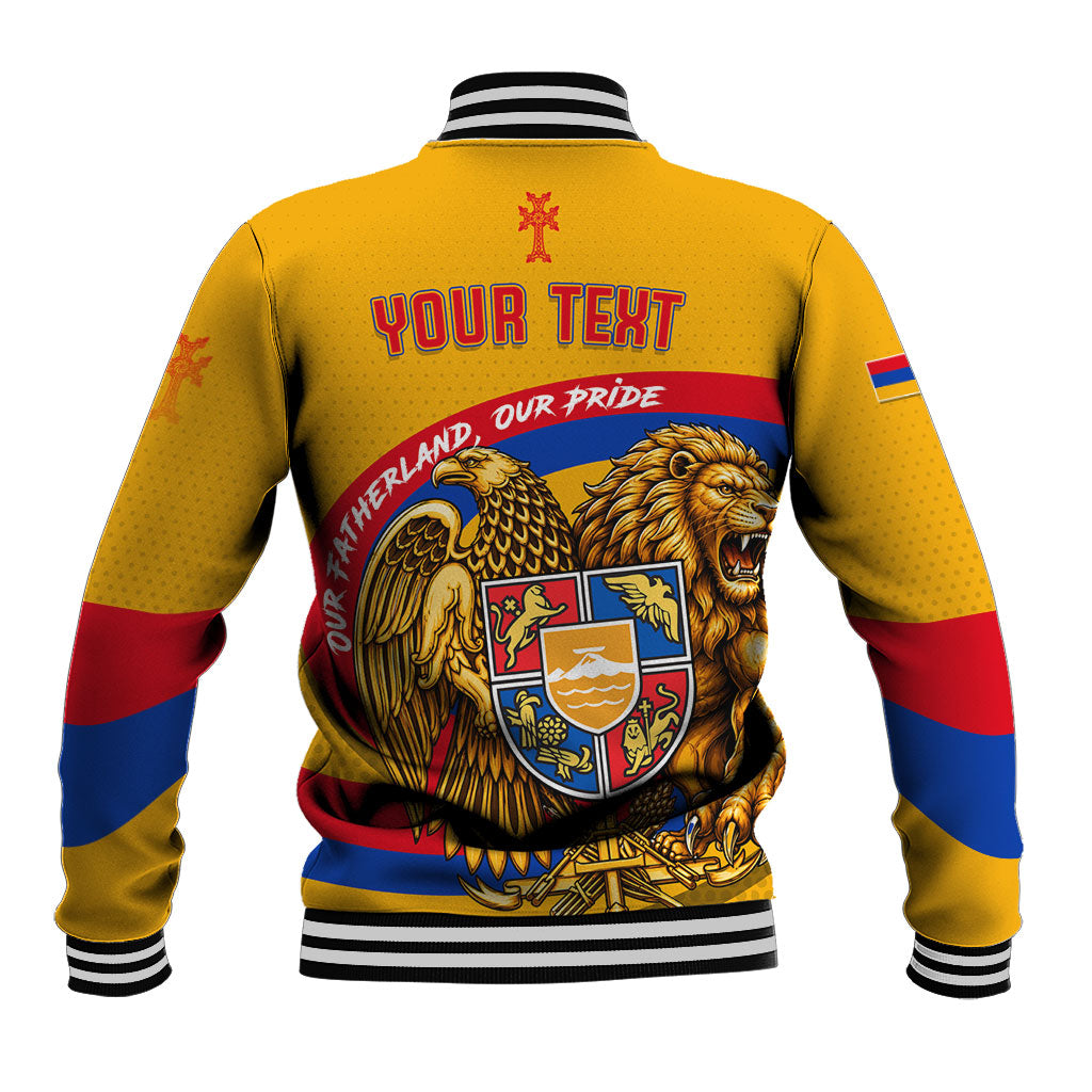 Personalized Armenia Coat Of Arms Baseball Jacket Armenian Flag Map And Patriotic Eagle Lion