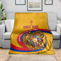 Personalized Armenia Coat Of Arms Blanket Armenian Flag Map And Patriotic Eagle Lion
