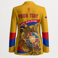 Personalized Armenia Coat Of Arms Blazer Armenian Flag Map And Patriotic Eagle Lion