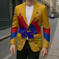 Personalized Armenia Coat Of Arms Blazer Armenian Flag Map And Patriotic Eagle Lion