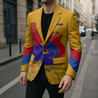 Personalized Armenia Coat Of Arms Blazer Armenian Flag Map And Patriotic Eagle Lion