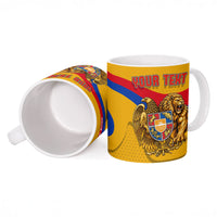 Personalized Armenia Coat Of Arms Ceramic Mug Armenian Flag Map And Patriotic Eagle Lion