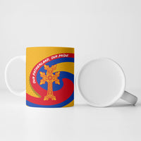 Personalized Armenia Coat Of Arms Ceramic Mug Armenian Flag Map And Patriotic Eagle Lion