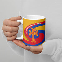 Personalized Armenia Coat Of Arms Ceramic Mug Armenian Flag Map And Patriotic Eagle Lion