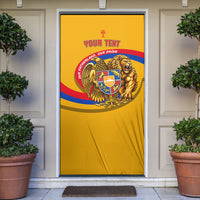 Personalized Armenia Coat Of Arms Door Cover Armenian Flag Map And Patriotic Eagle Lion