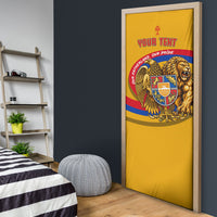 Personalized Armenia Coat Of Arms Door Cover Armenian Flag Map And Patriotic Eagle Lion