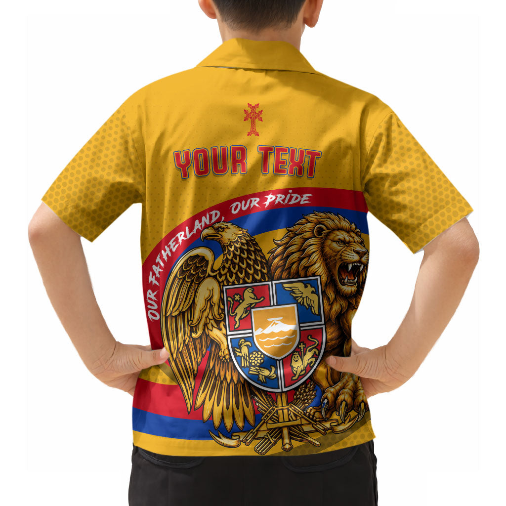 Personalized Armenia Coat Of Arms Hawaiian Shirt Armenian Flag Map And Patriotic Eagle Lion