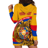 Personalized Armenia Coat Of Arms Hoodie Dress Armenian Flag Map And Patriotic Eagle Lion