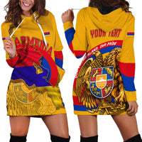 Personalized Armenia Coat Of Arms Hoodie Dress Armenian Flag Map And Patriotic Eagle Lion