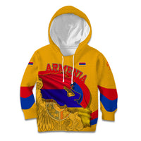 Personalized Armenia Coat Of Arms Kid Hoodie Armenian Flag Map And Patriotic Eagle Lion