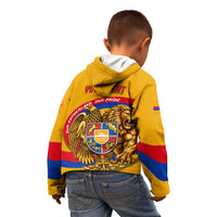 Personalized Armenia Coat Of Arms Kid Hoodie Armenian Flag Map And Patriotic Eagle Lion