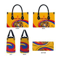 Personalized Armenia Coat Of Arms Leather Bag Armenian Flag Map And Patriotic Eagle Lion