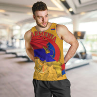 Personalized Armenia Coat Of Arms Men Tank Top Armenian Flag Map And Patriotic Eagle Lion
