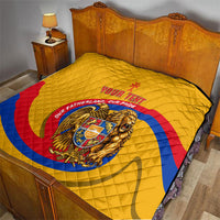 Personalized Armenia Coat Of Arms Quilt Armenian Flag Map And Patriotic Eagle Lion
