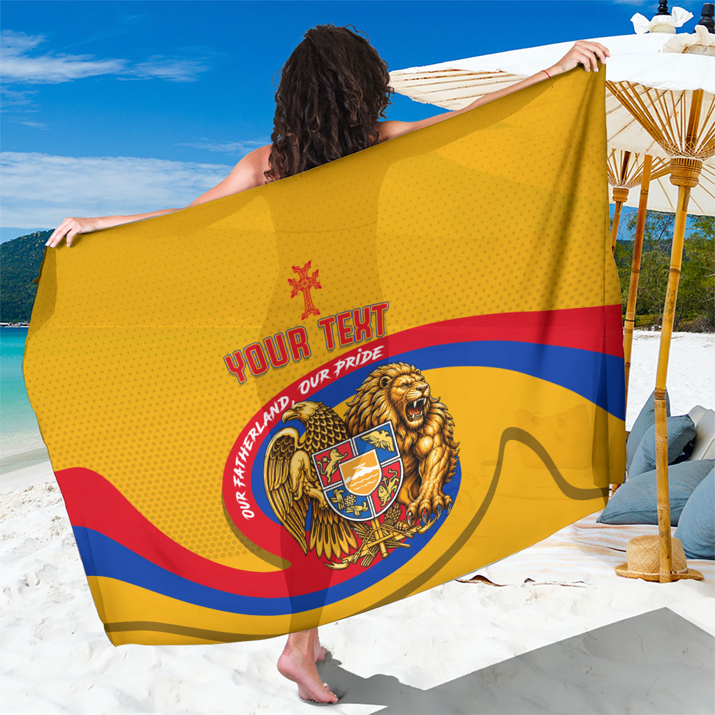 Personalized Armenia Coat Of Arms Sarong Armenian Flag Map And Patriotic Eagle Lion