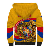 Personalized Armenia Coat Of Arms Sherpa Hoodie Armenian Flag Map And Patriotic Eagle Lion