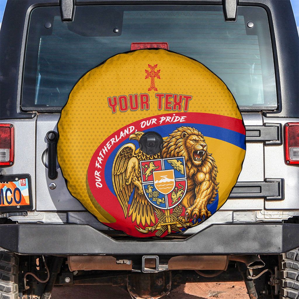 Personalized Armenia Coat Of Arms Spare Tire Cover Armenian Flag Map And Patriotic Eagle Lion