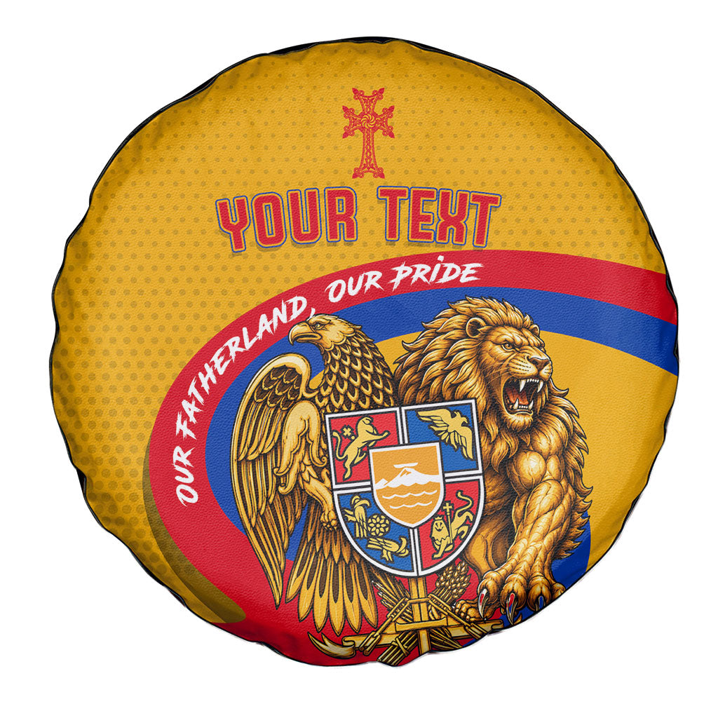 Personalized Armenia Coat Of Arms Spare Tire Cover Armenian Flag Map And Patriotic Eagle Lion