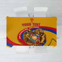 Personalized Armenia Coat Of Arms Tablecloth Armenian Flag Map And Patriotic Eagle Lion