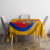 Personalized Armenia Coat Of Arms Tablecloth Armenian Flag Map And Patriotic Eagle Lion
