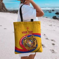 Personalized Armenia Coat Of Arms Tote Bag Armenian Flag Map And Patriotic Eagle Lion