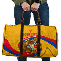 Personalized Armenia Coat Of Arms Travel Bag Armenian Flag Map And Patriotic Eagle Lion