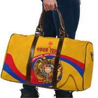 Personalized Armenia Coat Of Arms Travel Bag Armenian Flag Map And Patriotic Eagle Lion