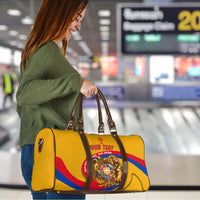 Personalized Armenia Coat Of Arms Travel Bag Armenian Flag Map And Patriotic Eagle Lion