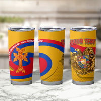 Personalized Armenia Coat Of Arms Tumbler Cup Armenian Flag Map And Patriotic Eagle Lion