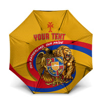 Personalized Armenia Coat Of Arms Umbrella Armenian Flag Map And Patriotic Eagle Lion