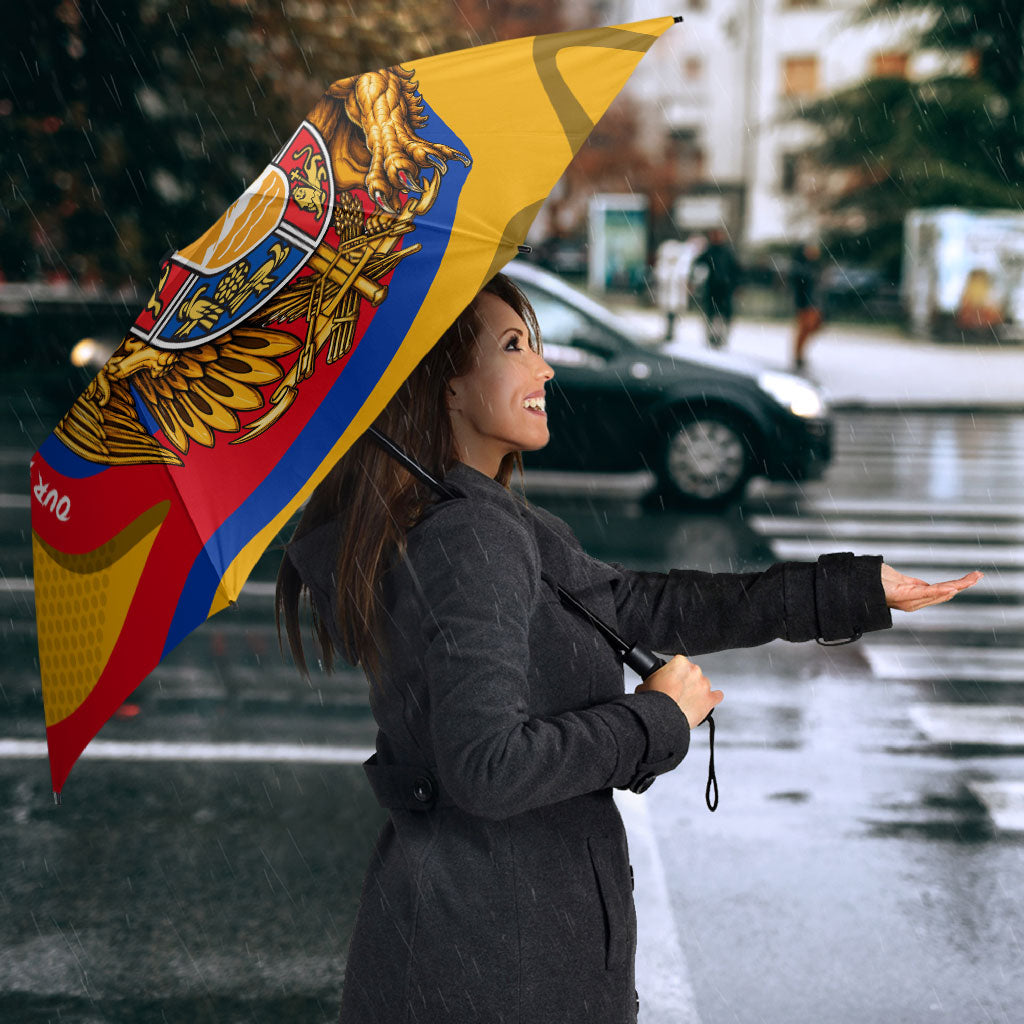 Personalized Armenia Coat Of Arms Umbrella Armenian Flag Map And Patriotic Eagle Lion